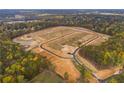 Picture of community building lots and fall trees from an aerial perspective at 258 Pickens Bluff Ln, Hiram, GA 30141