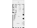 Second floor floorplan featuring kitchen, dining, great room, and deck at 409 Nix Ln, Lawrenceville, GA 30046