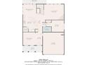 Detailed floorplan showcasing the layout of the first floor, including kitchen and living areas at 450 Hammersmith Dr, Suwanee, GA 30024