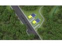 Aerial community map features nearby Lawton Street, lush greenspace, and home placements at 973 Peeples Sw St, Atlanta, GA 30310