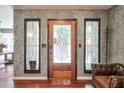 Interior entrance featuring a decorative glass paneled door at 3493 Wood Acres Blvd, Duluth, GA 30096