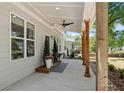 Inviting covered porch with stylish decor, offering a relaxing outdoor living space at 2553 Creekwood Ter, Decatur, GA 30030