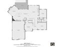 Detailed first-floor floorplan featuring kitchen, Gathering room, dining area, office, and garage layout and the square footage at 2930 Aquitania Ln, Cumming, GA 30040