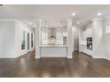 Modern kitchen with a large island, stainless steel appliances, and an open layout at 146 Birch Tree Way, Cumming, GA 30040