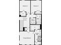 Third-floor floorplan showing the primary bedroom, primary bath, laundry, and two additional bedrooms at 102 Holt Ln, Lawrenceville, GA 30046
