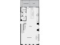 Second-floor floorplan includes the dining area, great room, kitchen, and half bath at 102 Holt Ln, Lawrenceville, GA 30046