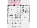 First floor plan featuring a dining room, kitchen, flex room, great room, and a 2 car garage at 5240 Trescott Path, Cumming, GA 30028