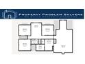 Detailed second floor plan highlighting bedrooms, bathrooms, closets, and hallway space at 6948 Dalehollow Dr, Lithonia, GA 30058
