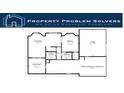 Detailed floor plan showcasing the layout of living room, bedroom, garage, and dining spaces at 6948 Dalehollow Dr, Lithonia, GA 30058