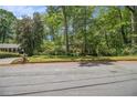 Beautiful brick home with lush greenery, tall trees and manicured front lawn at 4111 Mcclatchey Ne Cir, Atlanta, GA 30342