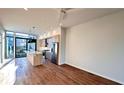 Open-concept kitchen with stainless steel appliances, marble countertops, and a large island at 105 Georgia Se Ave # 6, Atlanta, GA 30312