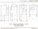 Detailed floorplan layout of a multi-story home featuring two beds, two full and half baths, bonus room, and rooftop access at 105 Georgia Se Ave # 7, Atlanta, GA 30312