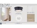 Architectural and millwork details highlighting wall paneling, lighting fixtures, and custom hardwood flooring at 11821 Serenbe Ln, Chattahoochee Hills, GA 30268