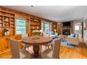 Inviting living room featuring hardwood floors, built-in bookshelves, and a cozy fireplace at 2783 Mount Olive Dr, Decatur, GA 30033