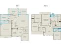 Detailed floor plan showcasing the layout of the first and second floors at 1628 Baytree Dr, Cumming, GA 30040