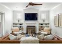 Cozy living room with fireplace, built-in shelves, and comfortable seating at 331 Gordon Ne Ave, Atlanta, GA 30307