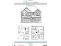 Detailed floor plan showcasing the layout of a Rockhaven home, including the kitchen, bedrooms, and bathrooms at 219 Whispering Pines Ave, Conyers, GA 30094