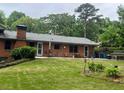 Spacious backyard with a lush green lawn, perfect for outdoor activities at 3996 Indian Manor Dr, Stone Mountain, GA 30083
