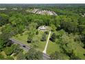 Expansive aerial view of a secluded home surrounded by lush greenery in a tranquil setting at 11433 Panhandle Rd, Hampton, GA 30228