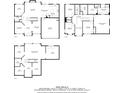Detailed floorplan showcasing the layout and dimensions of this home's three floors at 4545 Evandale Way, Cumming, GA 30040