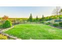 Spacious backyard with lush green lawn and fenced perimeter at 5641 Tisbury Ct, Hoschton, GA 30548