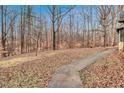 Backyard featuring mature trees and a gentle slope at 4220 Chapel Hill Farms Dr, Douglasville, GA 30135