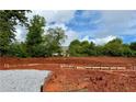 New home construction site with foundation work underway on a sunny day at 498 Charleston Pl, Villa Rica, GA 30180