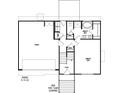 Floor plan of the first floor featuring owner's suite, bath, and garage at 500 Charleston Pl, Villa Rica, GA 30180