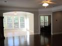 Bright and spacious living area with hardwood floors and lots of natural light at 4440 Cadmium Dr, Cumming, GA 30040