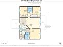 Detailed floor plan of the house showcasing the layout of bedrooms, living spaces, and bathrooms at 379 Villa Rosa Way, Temple, GA 30179