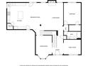 First floor layout featuring a kitchen, living room, bedroom, dining room, and Gathering room at 4734 Eagles Ridge Loop, Lithonia, GA 30038