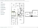 Detailed floor plan showcases an open-concept layout, with distinct zones for living, dining, and bedrooms at 411 Ward Ln, Woodstock, GA 30188