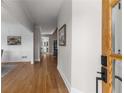 Inviting foyer with hardwood floors and detailed trim, showcasing a bright, open entryway at 1077 Shady Valley Ne Pl, Atlanta, GA 30324