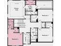 Second floorplan featuring a primary suite, 3 bedrooms and 2 bathrooms at 3311 Burkston Pl, Buford, GA 30519