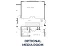 Upper level floor plan featuring a media room, bedrooms, and bathroom layout at 3293 Lions Ruby Ln, Atlanta, GA 30349