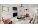 Bright living room with fireplace and natural light, perfect for relaxation at 3070 Branford Ct, Marietta, GA 30062