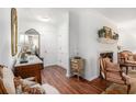 Living room with hardwood floors, fireplace and classic furnishings at 170 Elysian Nw Way, Atlanta, GA 30327