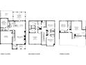 Detailed floor plan showcasing the layout of each floor of the home at 200 Dawson Dr, Woodstock, GA 30188