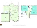 Detailed floorplan showcasing the layout of this two-story home, including bedrooms, bathrooms, and living areas at 1922 Knipe Sw Dr, Marietta, GA 30064