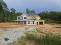 Two-story home with yellow siding and double paned windows, with wooded area in the background at 3301 Lions Ruby Ln, Atlanta, GA 30349