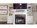 Elegant fireplace with built-in bookshelves creates a focal point at 1263 Linden Ne Ct, Atlanta, GA 30329