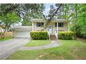 Inviting home with a manicured lawn, featuring bright blue shutters and a cozy front porch at 3003 Butler Creek Nw Rd, Kennesaw, GA 30152