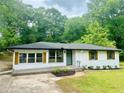 Inviting single-story home with white brick, fresh landscaping, and a gray front door at 2011 W Starmount Way, Decatur, GA 30032