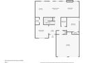 Layout displaying the arrangement of rooms, dimensions, and features of the property at 5601 Savannah River Rd, Atlanta, GA 30349