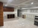 Unfinished basement with recessed lighting and ample storage space, awaiting personalization at 2256 Mack Rd, Douglasville, GA 30135