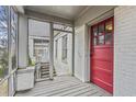 View of the front door and screened porch entry way at 960 Byron Sw Dr, Atlanta, GA 30310