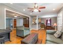 Spacious living room featuring hardwood floors and an open floor plan at 1145 Arbordale Dr, Decatur, GA 30033