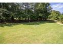 Large grassy backyard with mature trees providing shade and a peaceful atmosphere at 240 Huiet Dr, Mcdonough, GA 30252