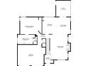 Detailed floorplan of the home, showing the layout of the primary bedroom, kitchen, and living room at 230 Ridge Point Ct, Alpharetta, GA 30022