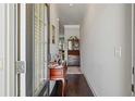 Inviting entryway with hardwood floors and elegant decor, leading into the home at 221 Irwell Path, Lawrenceville, GA 30044